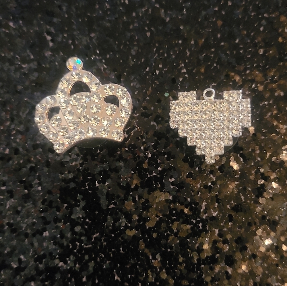SHOE CHARMS HEART & CRIWN Jibbitz